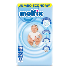 Molfix Jumbo Belt Midi 4-9 Kg 58 Pcs (Made in Turkey)